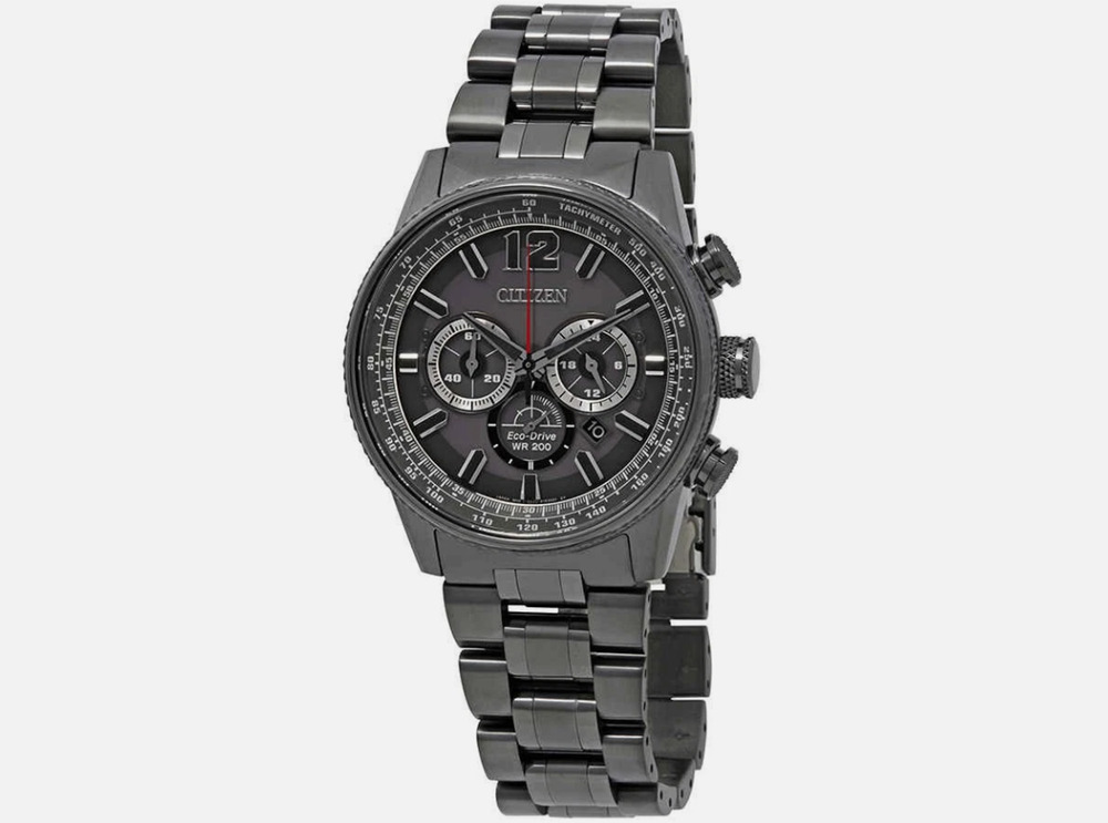Citizen Nighthawk Chronograph Charcoal Grey Dial Men's Watch CA4377-53H